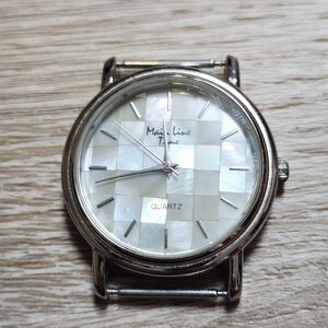 Main Line Time Womens Silver Tone Quartz Analog Watch